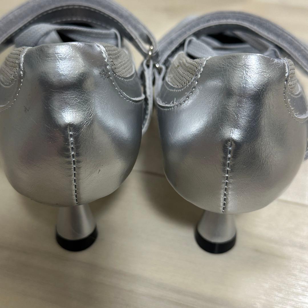 シルバー ミュール ボウリングシュース バレーコア メリージェン 23cm