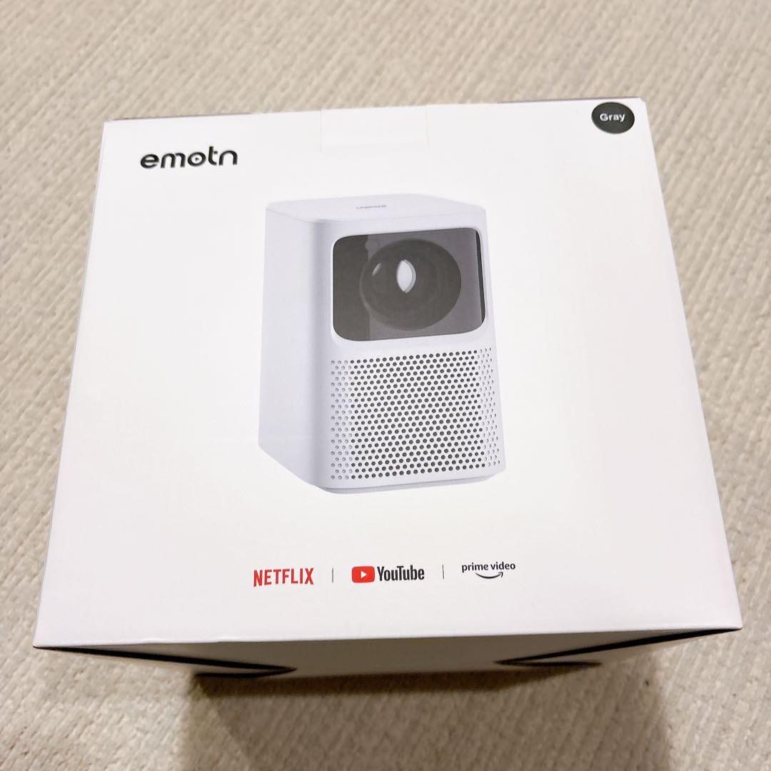 【美品】emotn Gray プロジェクター 本体 ブラック グレー 静音