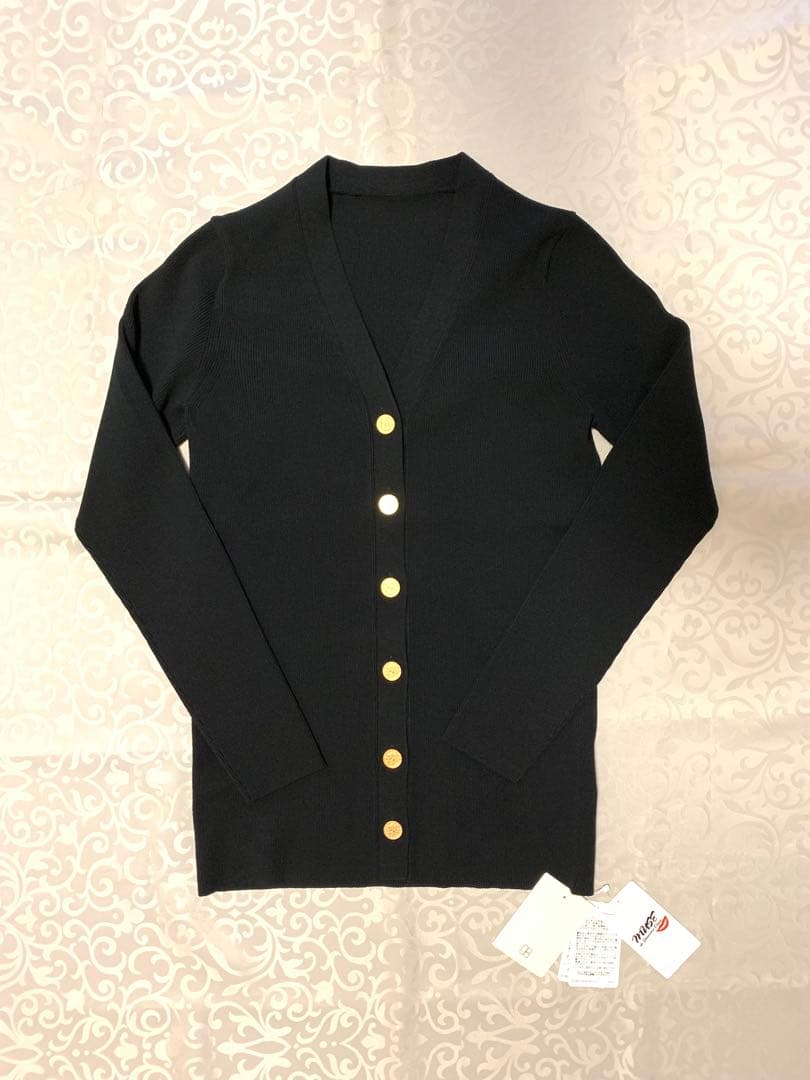 ❣️未使用MUSE Deuxieme DINER B RIB Vネックカーディ黒