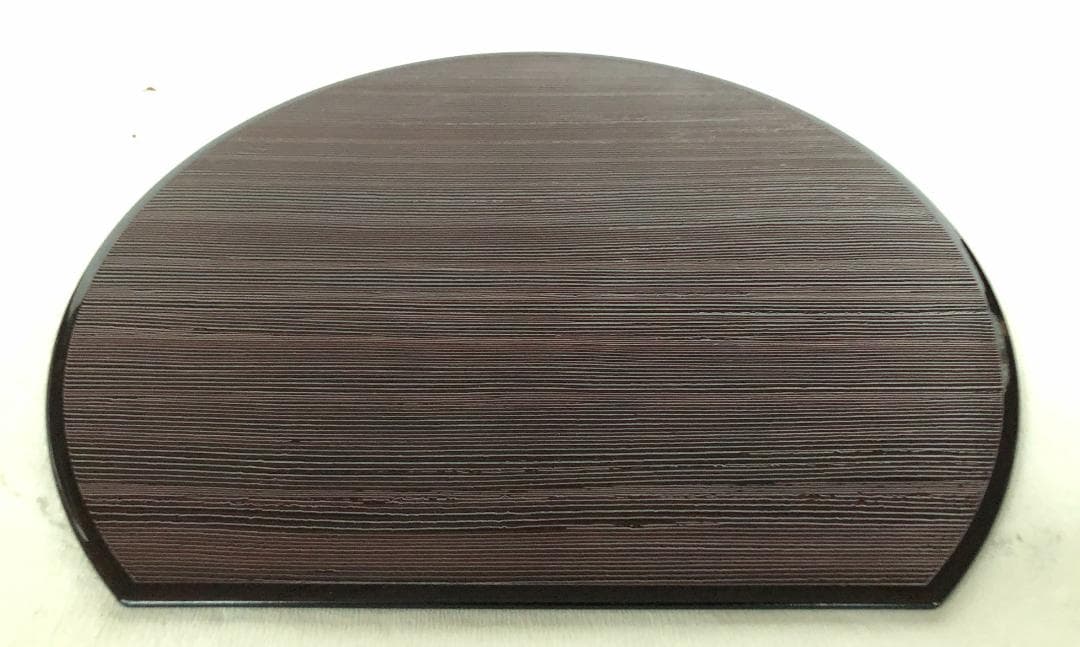 敷膳 半月ヘギ目卓上膳尺2寸 5枚 リバーシブル 越前漆器 ランチョンマット