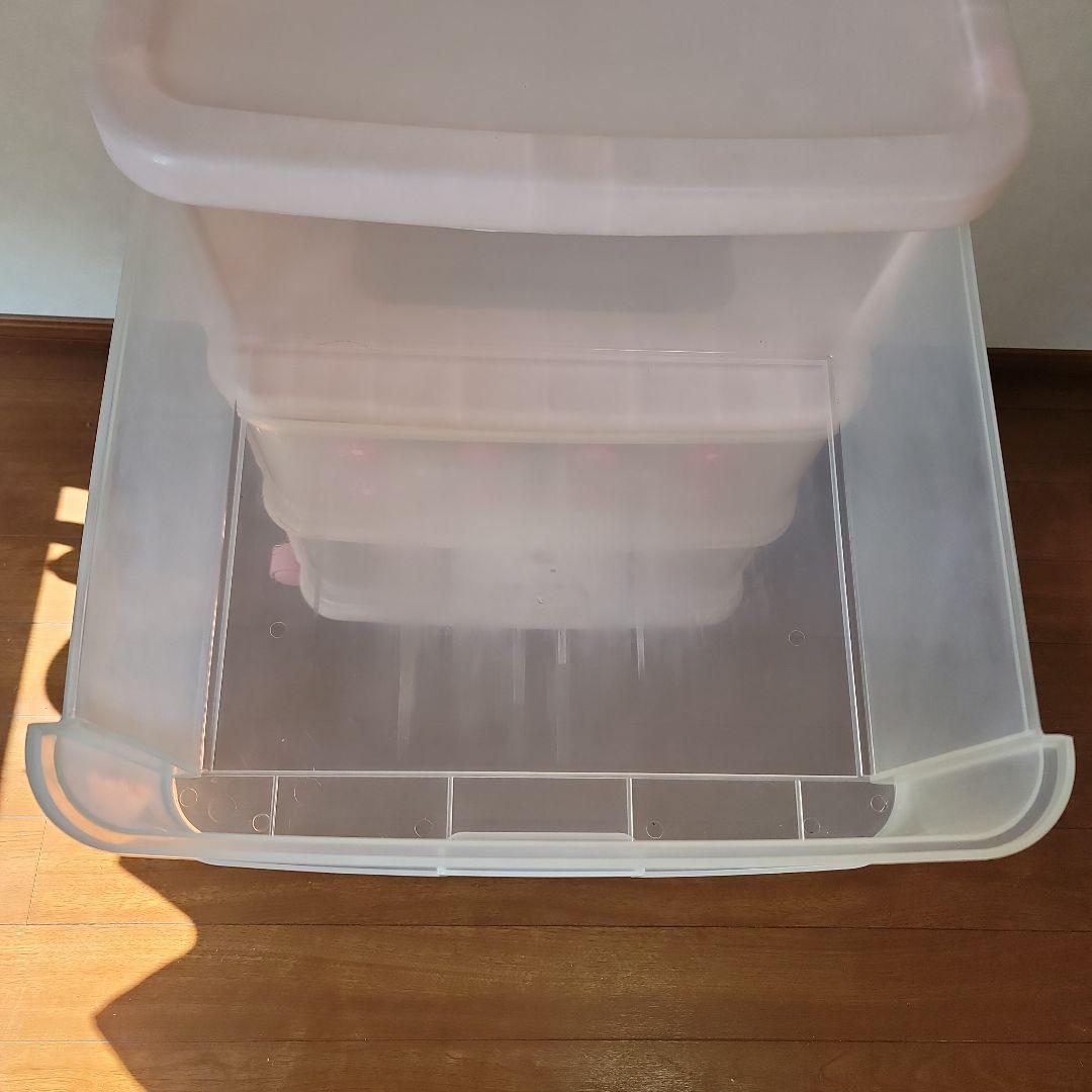 キティちゃん 3段衣装ケース ピンク