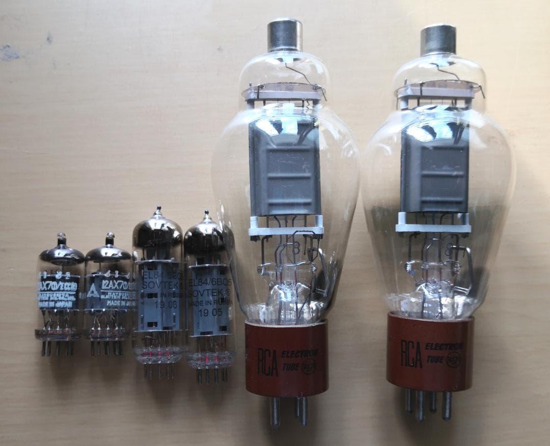 自作 真空管パワーアンプ 811送信管　動作品