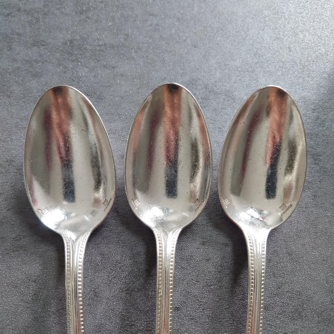 希少 クリストフル パール デザートスプーン 3点