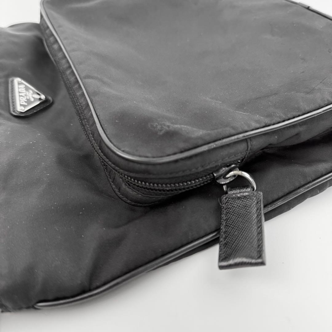 【良品✨近年モデル】PRADA プラダ ショルダーバッグ ナイロン 三角ロゴ