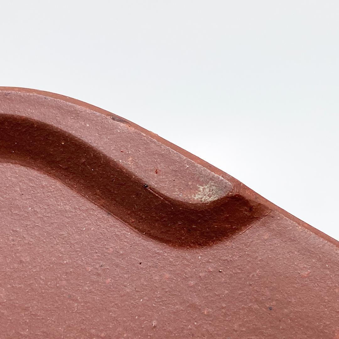 中國宜興 婉芬 朱泥紫砂 蓋内在銘 提梁 急須 茶器 陶器工芸 茶道具