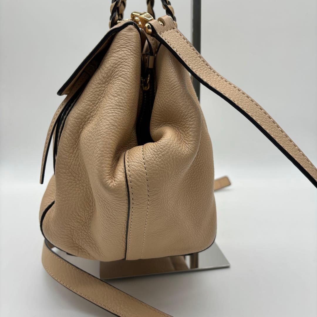 美品✨TORY BURCH トリーバーチ 2WAY ショルダーバッグ ベージュ