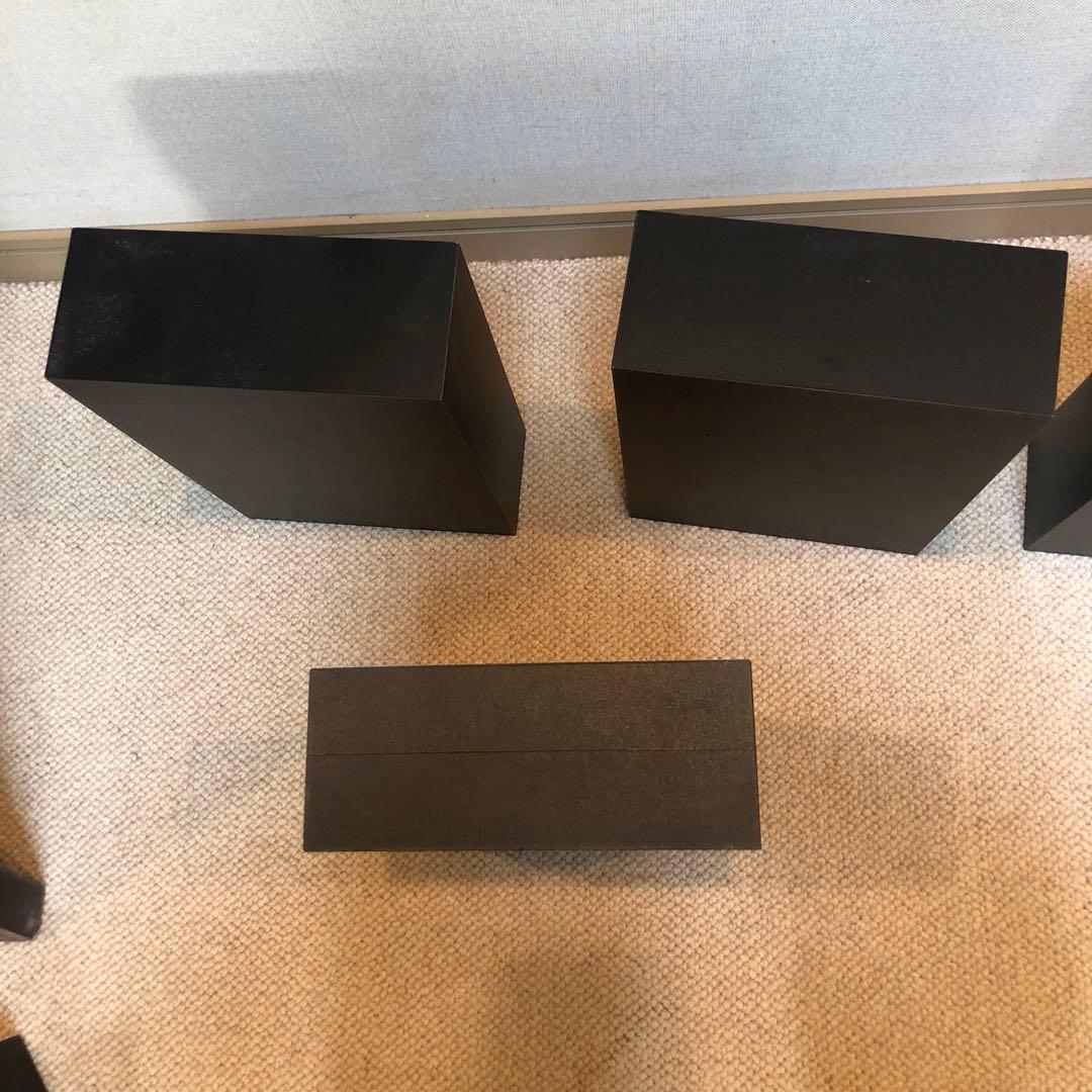 黒のスピーカースタンドセット 4個入り