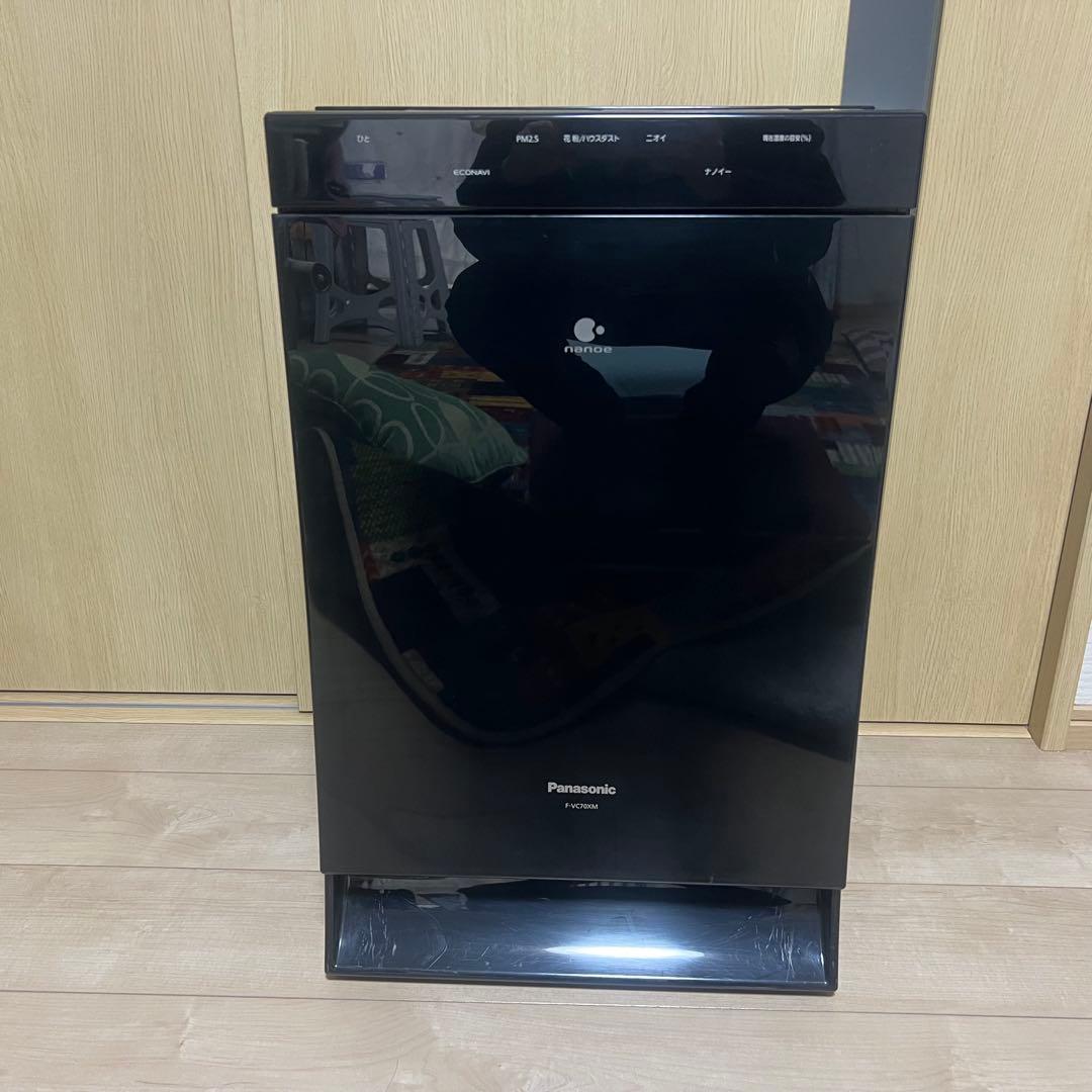 【良品】Panasonic 空気清浄機 黒