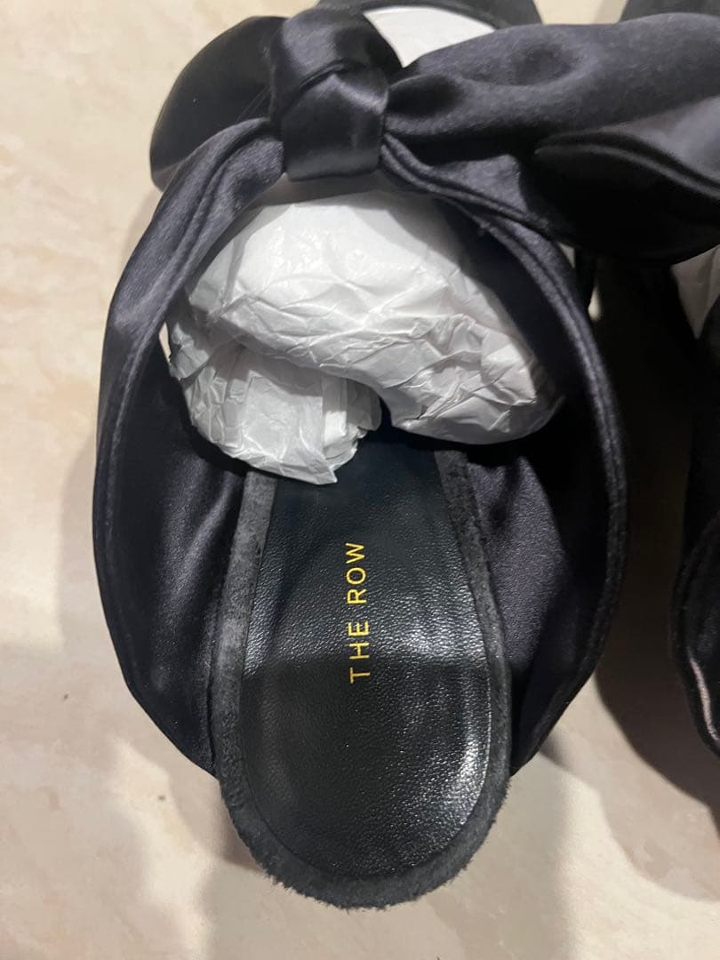 THE ROW リボン付きミュール