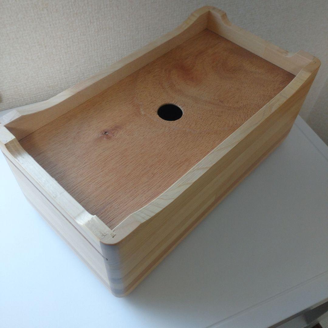 青森ヒバ ティシュボックス 未使用