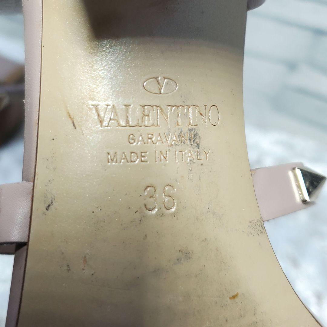 【美品】✨VALENTINO ロックスタッズ サンダル 90MM ピンク 現行品