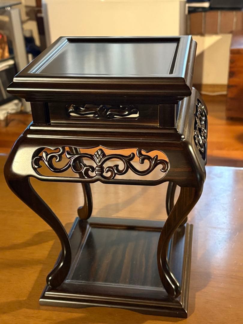 木製 香炉台　花台　盆栽台 飾り台　A