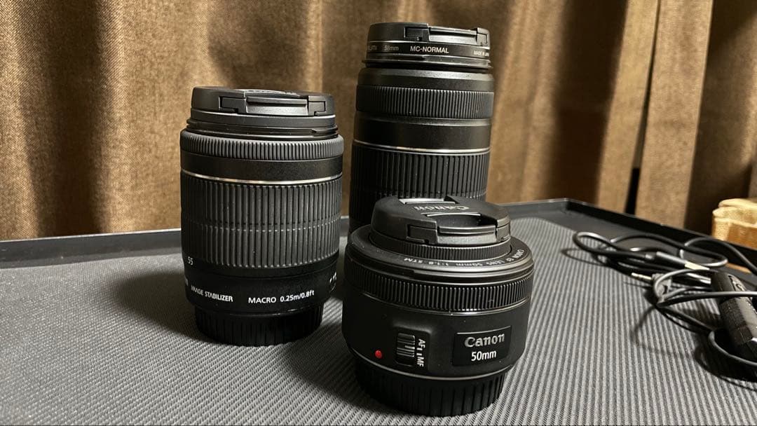 キャノンEOS Kiss X9 レンズ×3セット【中古品】