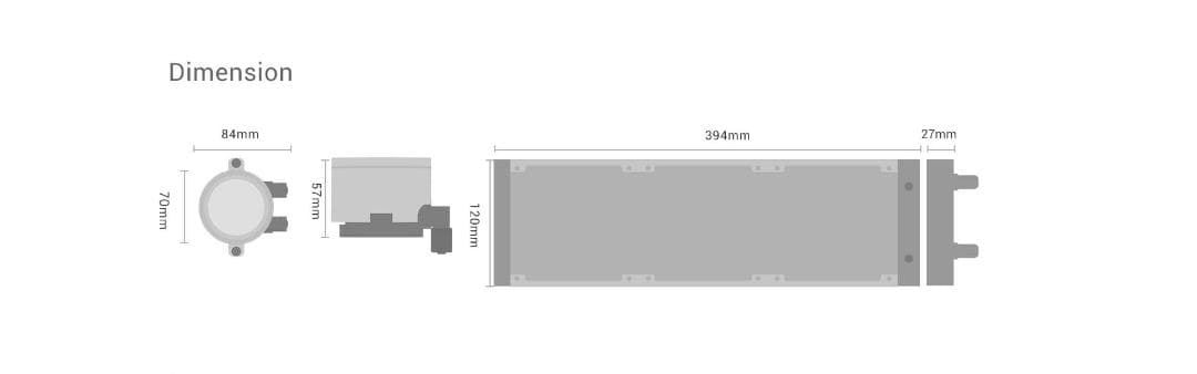 CPS DA360 Pro ARGB デジタル CPU水冷クーラー 360mm