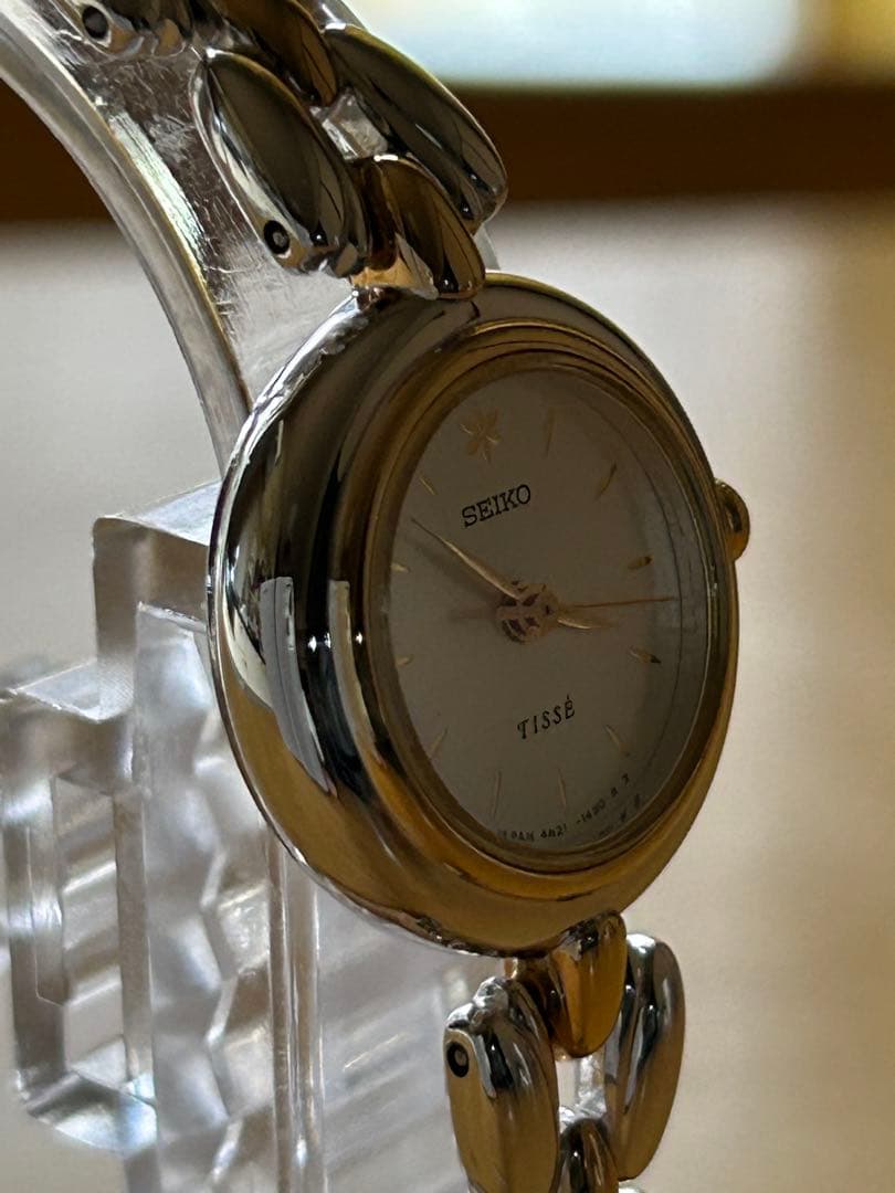 美品SEIKO TISSÉ 4N21-0740シルバー/ゴールド