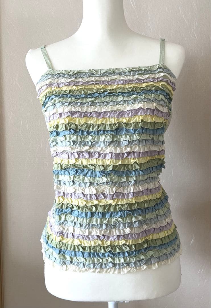 ピンクハウス　キャミソール　ハッカ　ピコフリル