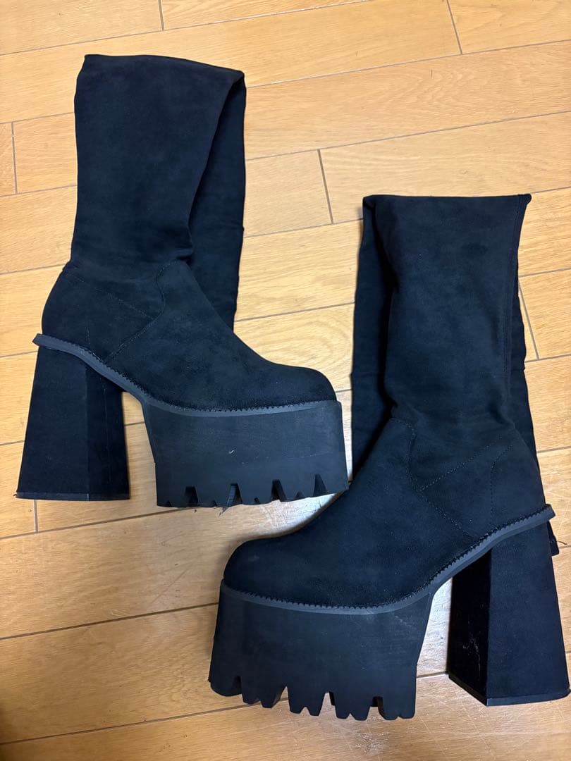 スクエアフィットロングブーツ