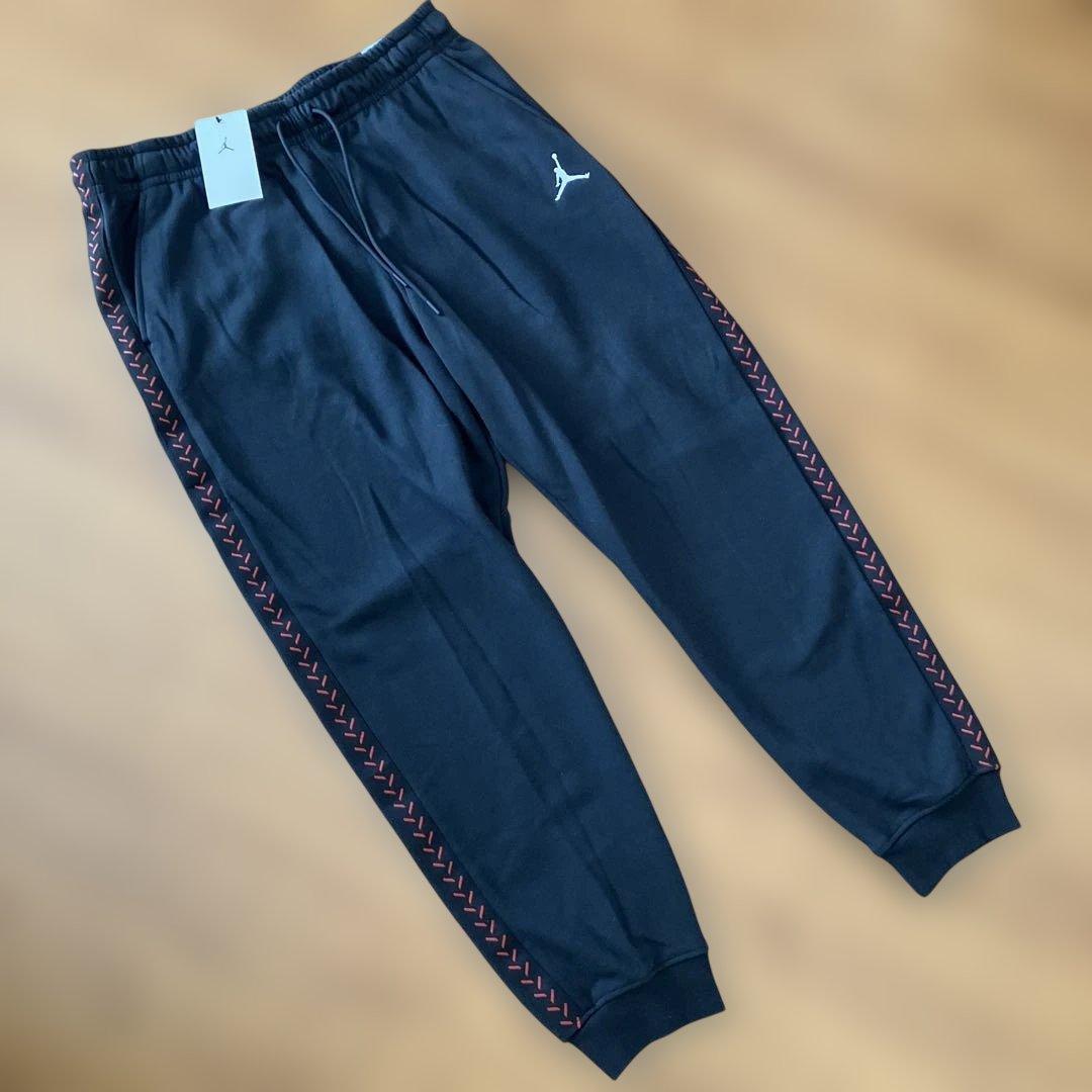 早い者勝ち！Jordan ブラック フーディーとパンツセット　Ｌ