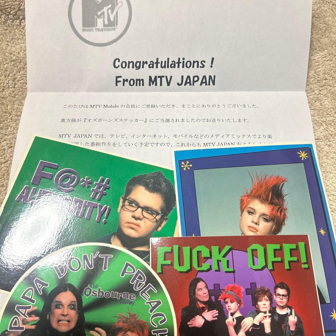 【非売品】MTV当選品 ステッカー4枚セット