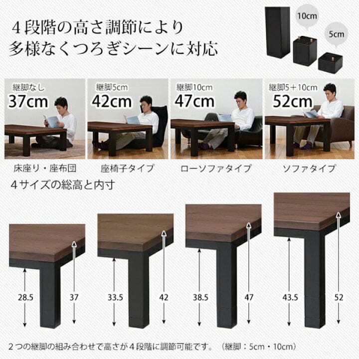 【送料込‼︎】最終処分『家具調こたつ』120×80 モダンデザイン　ウォルナット