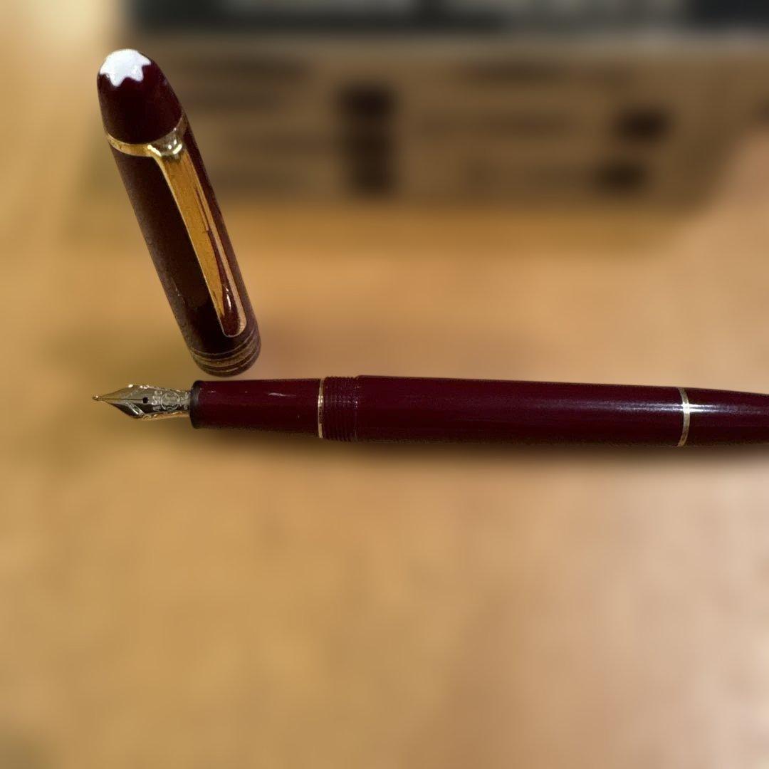 モンブラン マイスターシュテュック 145 クラシック 万年筆 ボルドー　14K