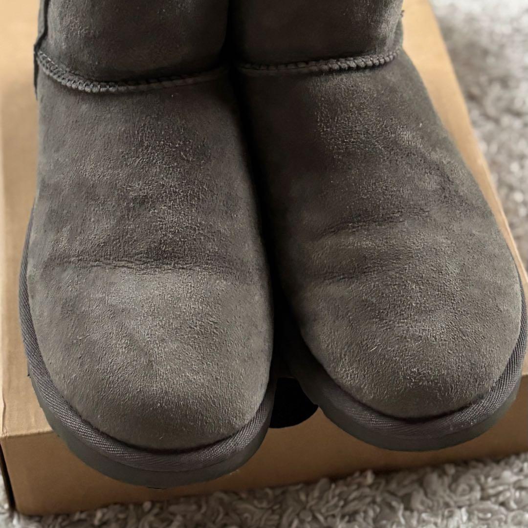UGG クラシックミニ　ムートンブーツ　グレー US8 25㎝