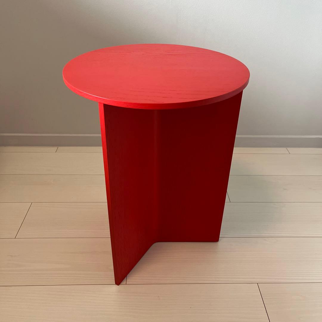 SLIT TABLE WOOD HIGH キャンディレッド
