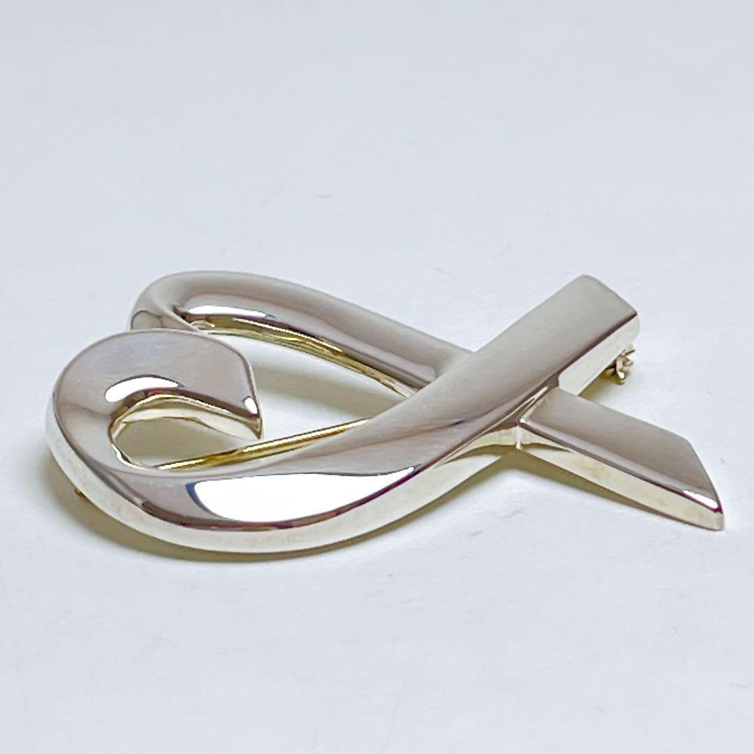 ティファニー　ラビングハート　ラージ　ブローチ　925