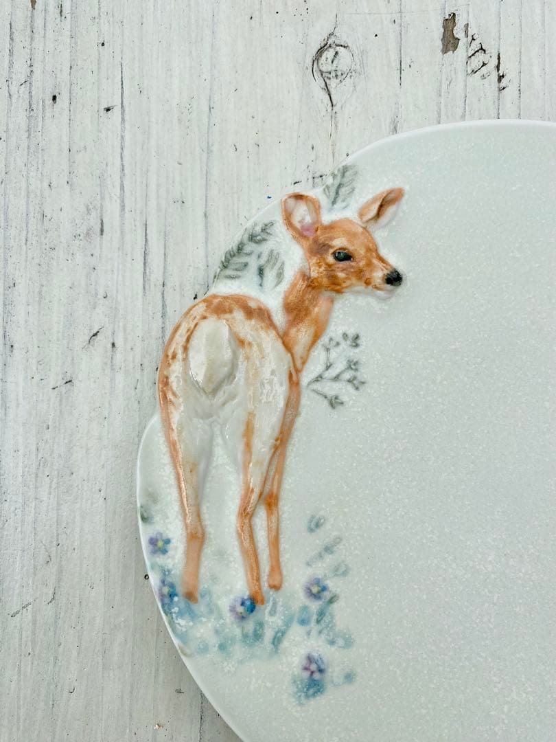 【新品未使用】入手困難　うつわやみたす　プレート　バンビ　鹿