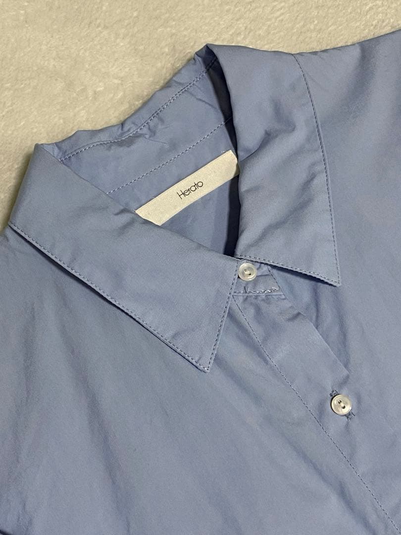 Herato ヘルト/loin. ロワン　ロングシャツ　ブルー　井川遥