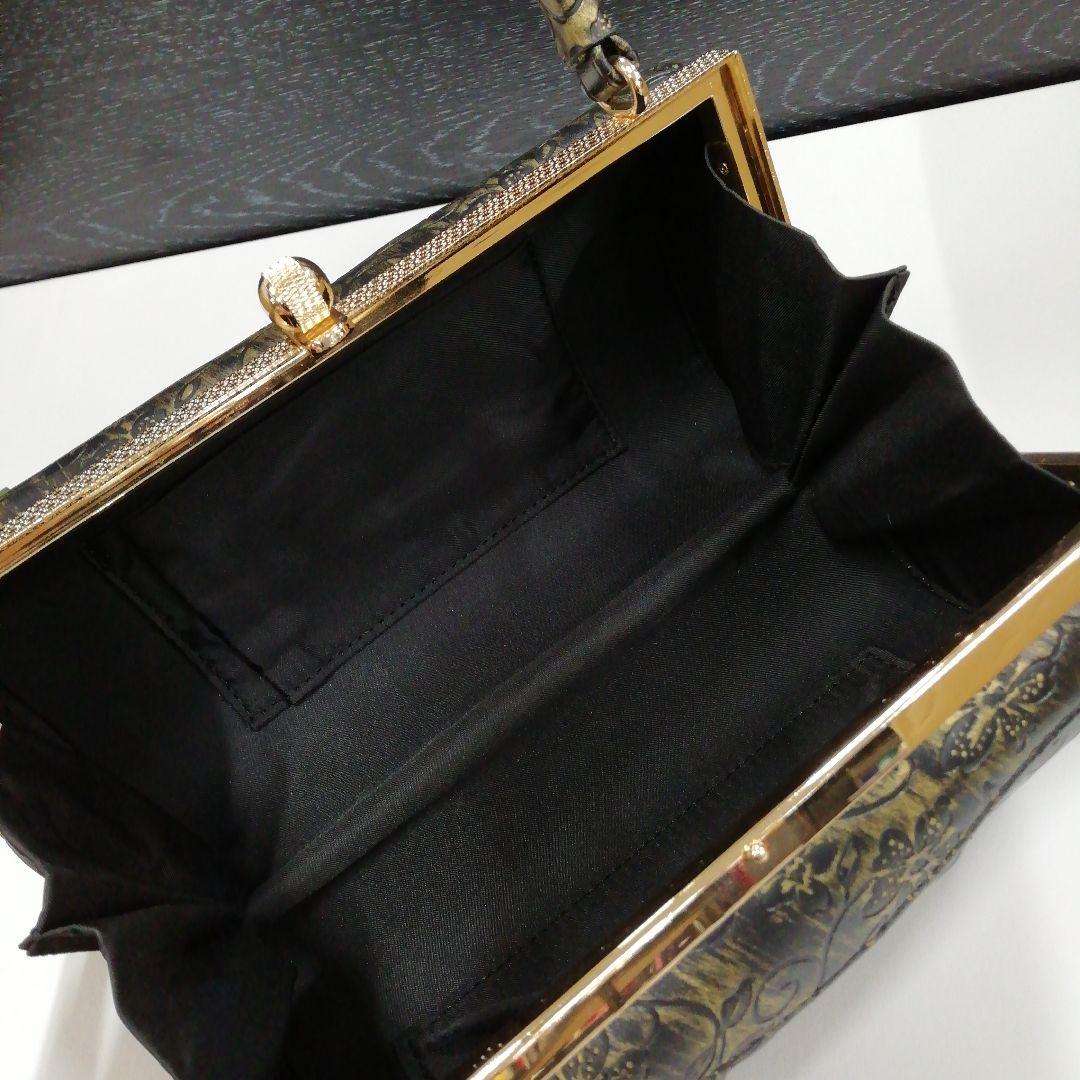 新品未使用　振袖　着物用草履バッグセット　フリーサイズ　黒系　5