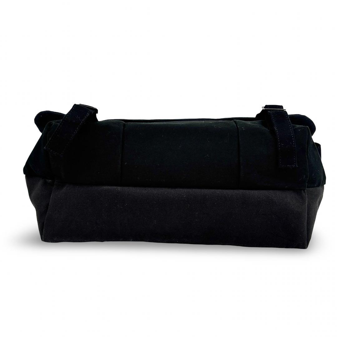 極美品】コムデギャルソン キャンバス ショルダー メッセンジャー バッグ　黒