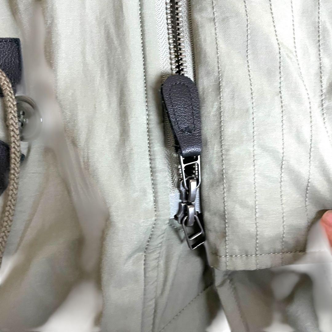 アイバー AIVER ファー付き モッズコート L カーキ オーバーサイズ