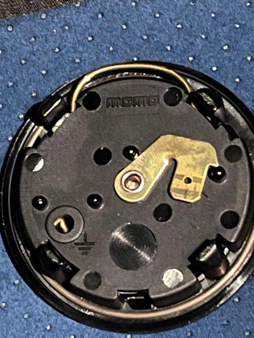 momo ドリフティング ステアリング 黒/青 35π