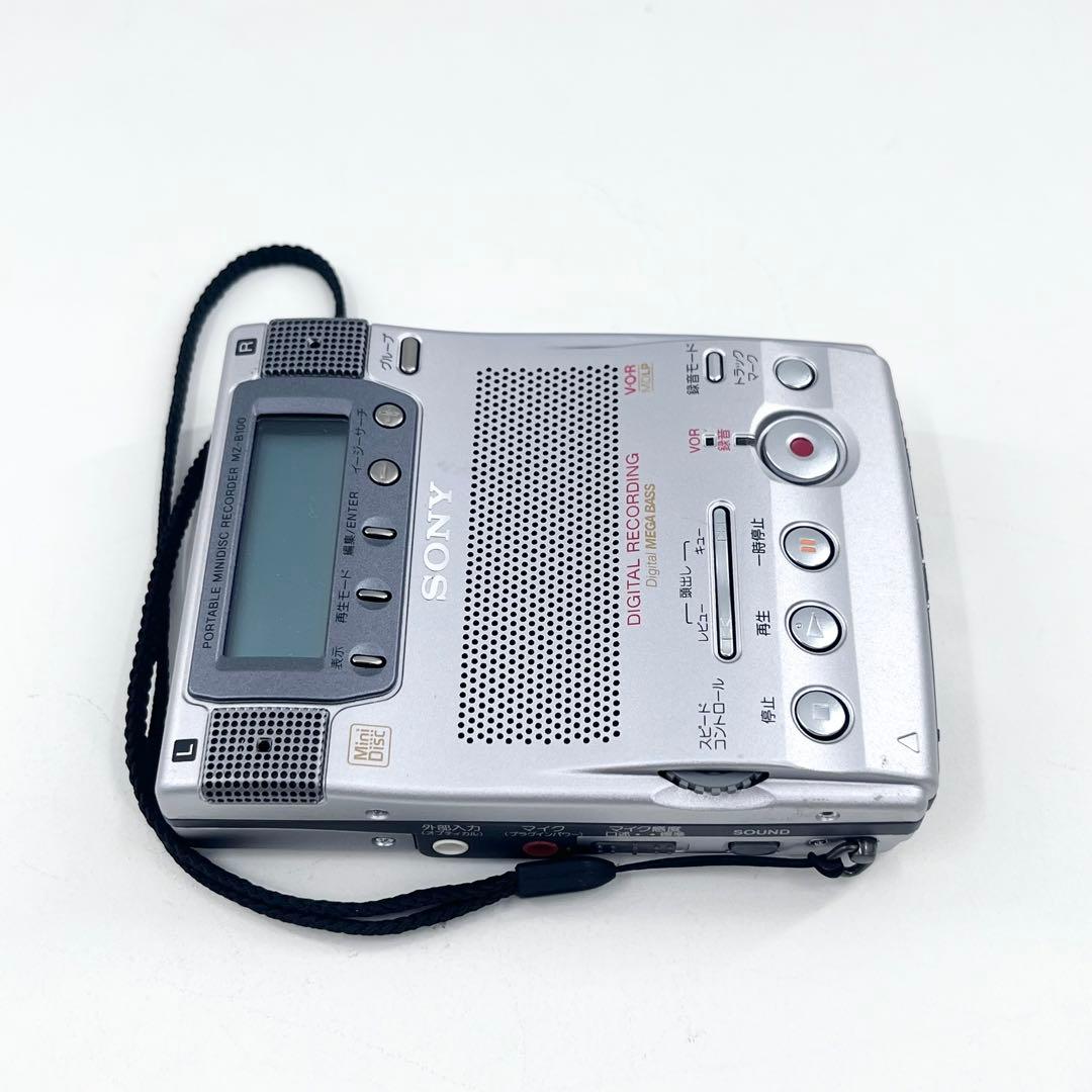 SONY MZ-B100 MDレコーダー MDLP対応 ボイス録音 美品