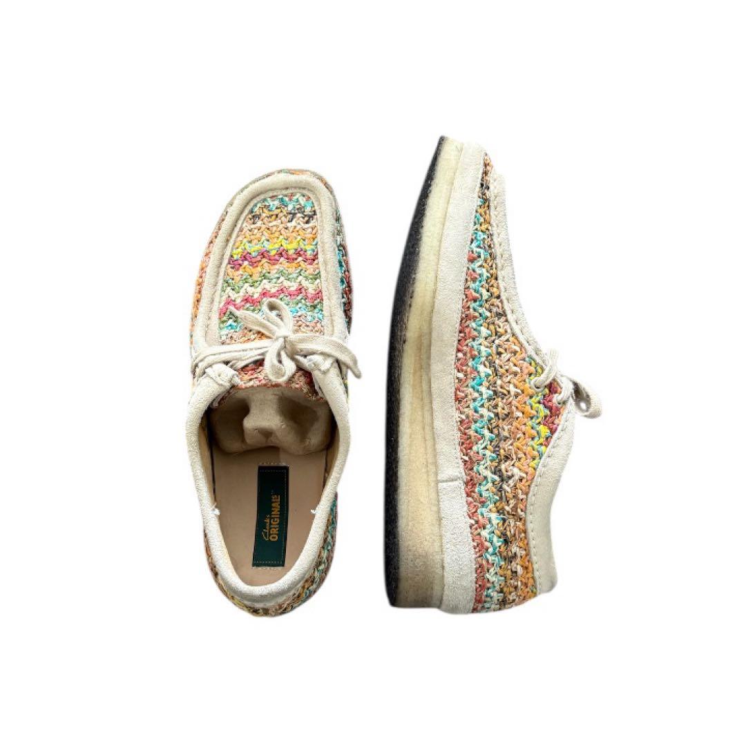 Clarks Wallabee Multi Raffia クラークス　ワラビー