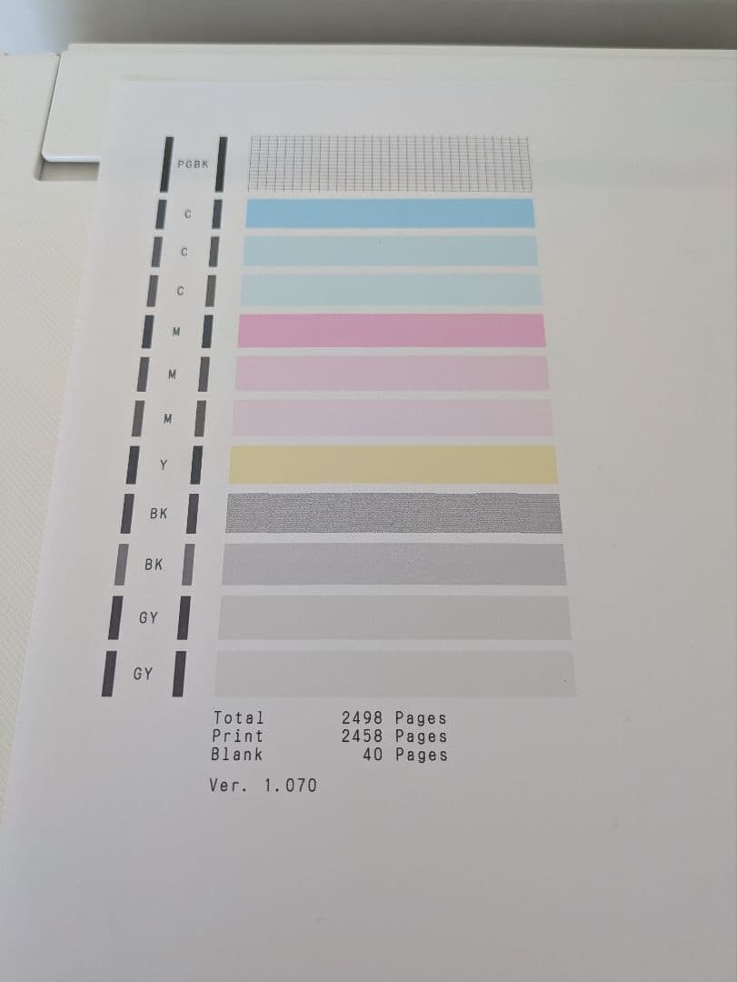 Canon PIXUS TS8430 印刷枚数 2500枚 N8018