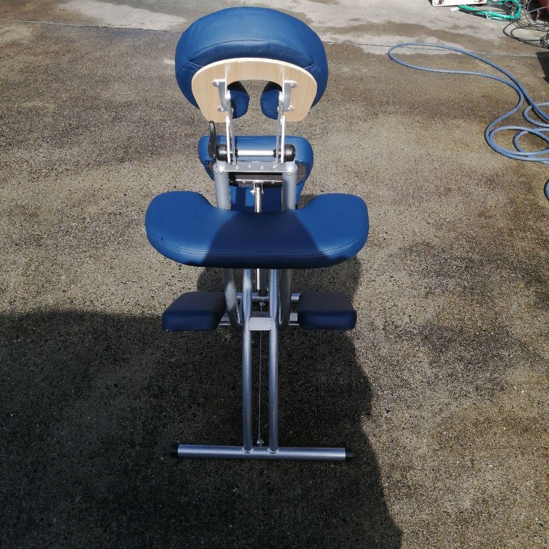 クイックマッサージチェア/折りたたみ式/超軽量/ダークブルー