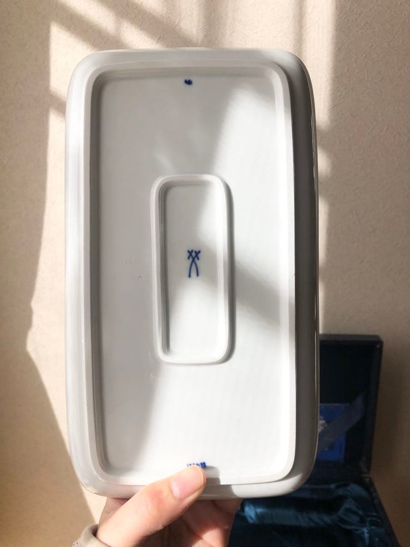 マイセンブルーオーキッド長角皿（5枚セット）