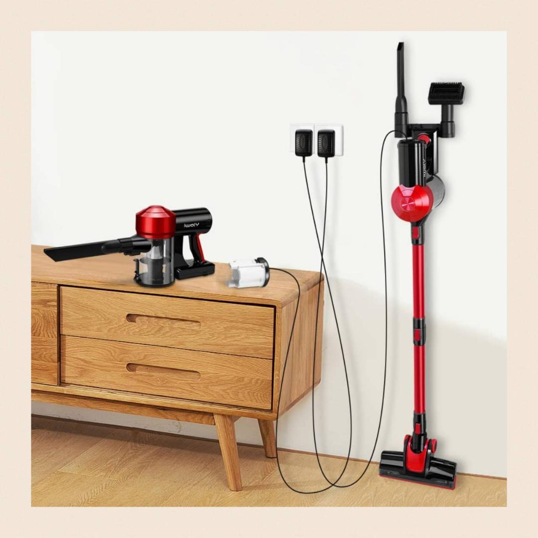 吸引力が3段階に調節可能な1台4役のコードレススティック掃除機