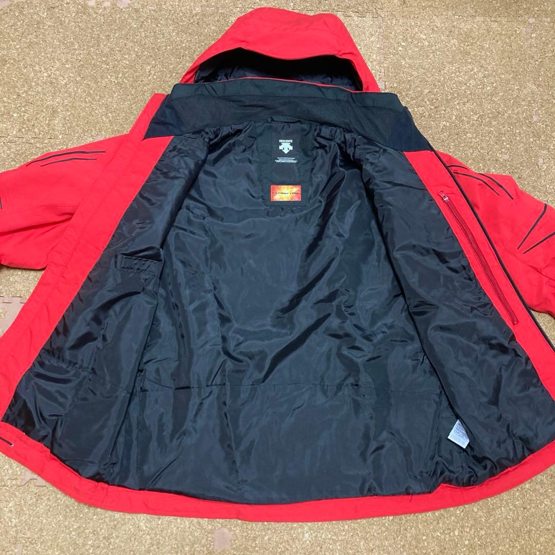 【美品】デサントdescentスキーウェアスキー スノボジャケットMメンズ赤