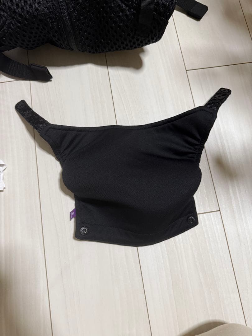 bebe swan ベベスワン　抱っこ紐 黒 よだれかけセット