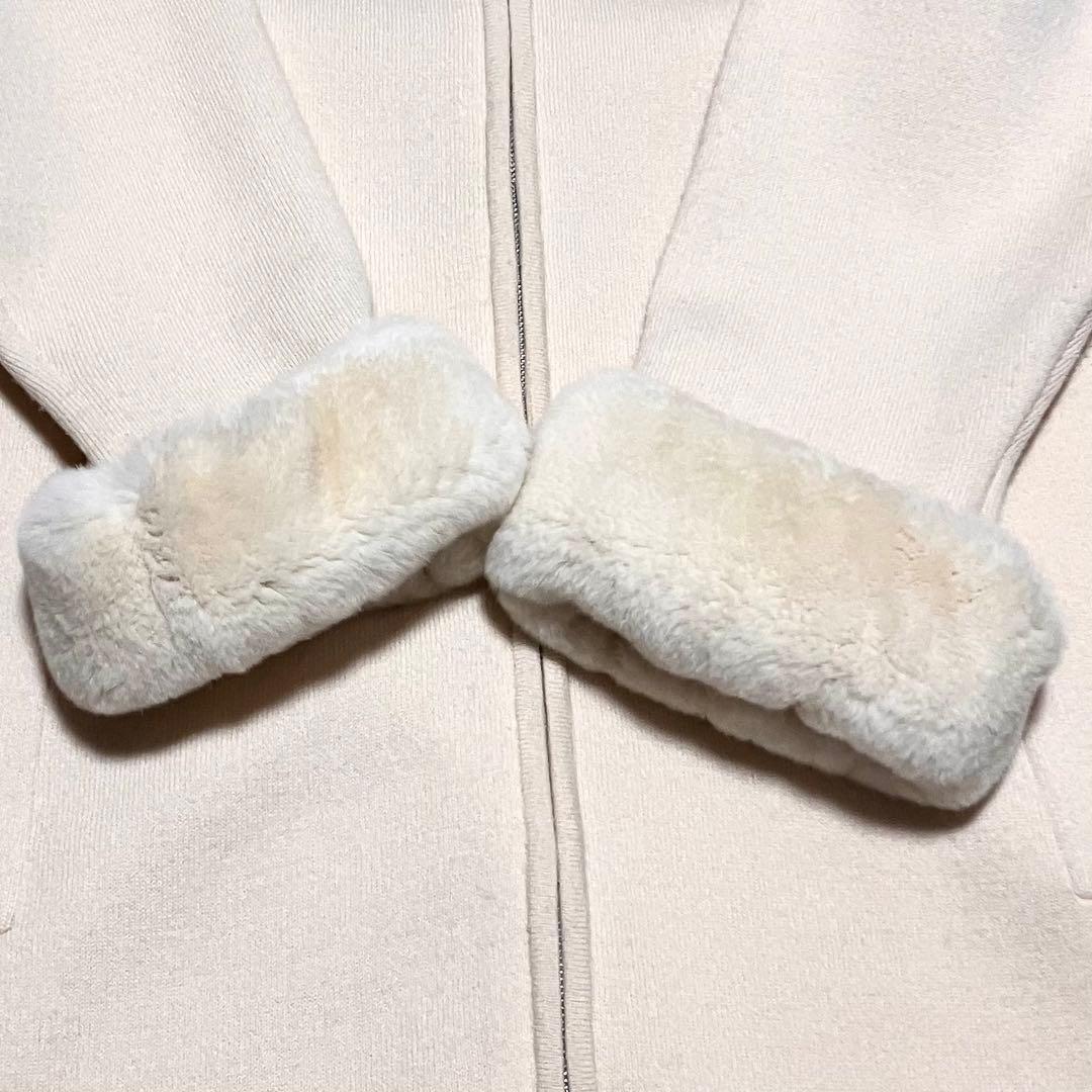 美品　ネミカ　2way カーディガン　ニット　レッキスラビットファー　アウター