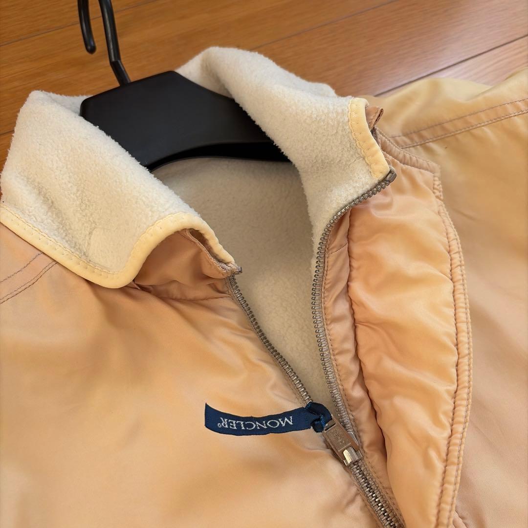 【希少】MONCLER リバーシブルジャケット ナイロン×フリース／軽量・防寒