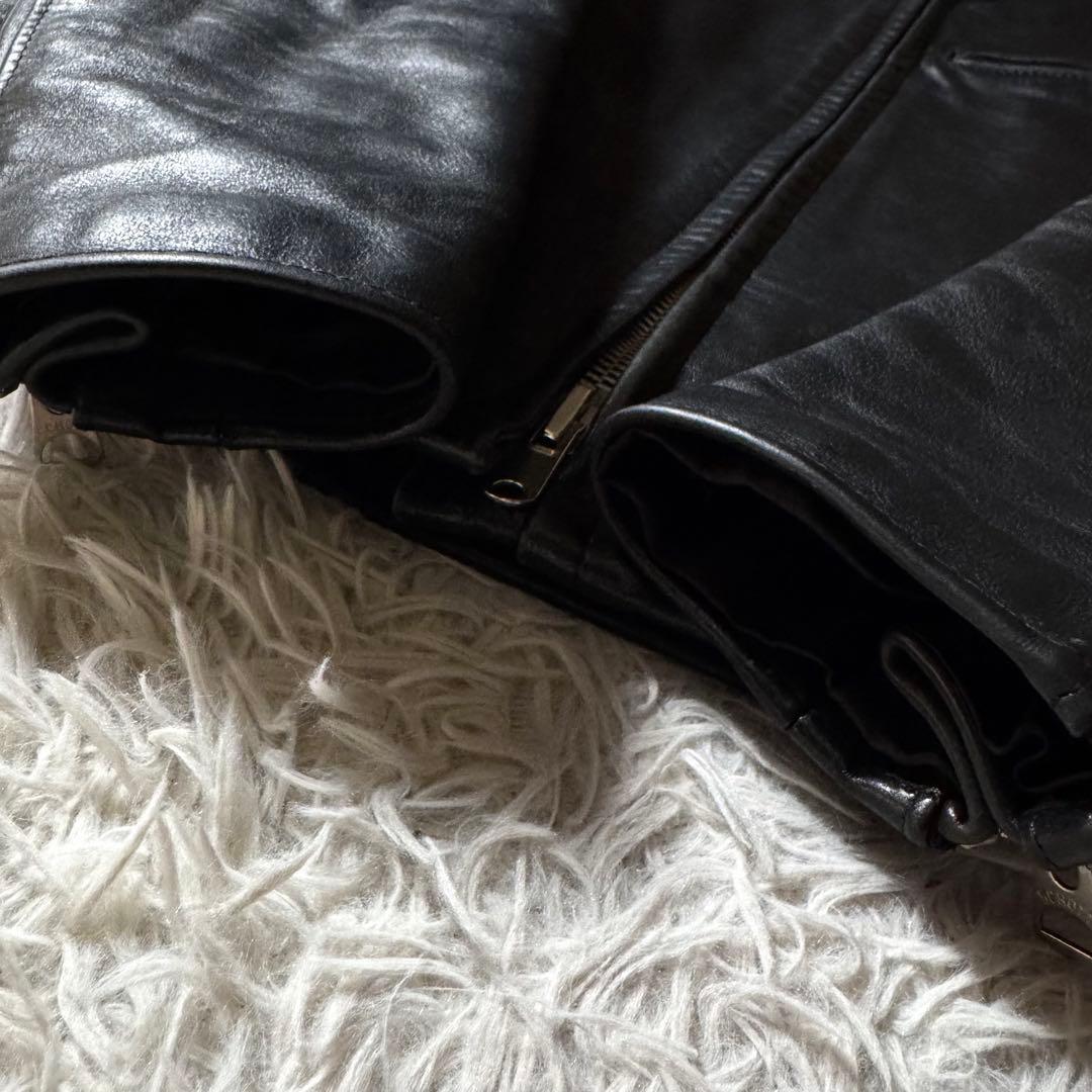 美品/希少モデル✨schott ライダースジャケット　141W ブラック　本革