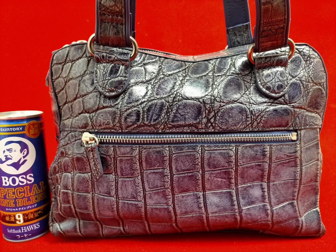 Ma'am ELEGANCE マームエレガンス クロコ ハンドバッグ