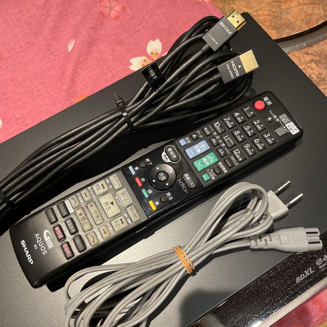 SHARP BD-W1600 12倍録 1TB 純正リモ等付　フル装備 完動品！