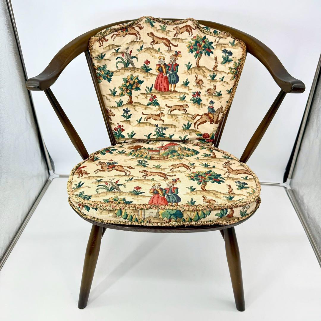 ERCOL アーコール スモーカーズチェア カウホーンチェア vintage