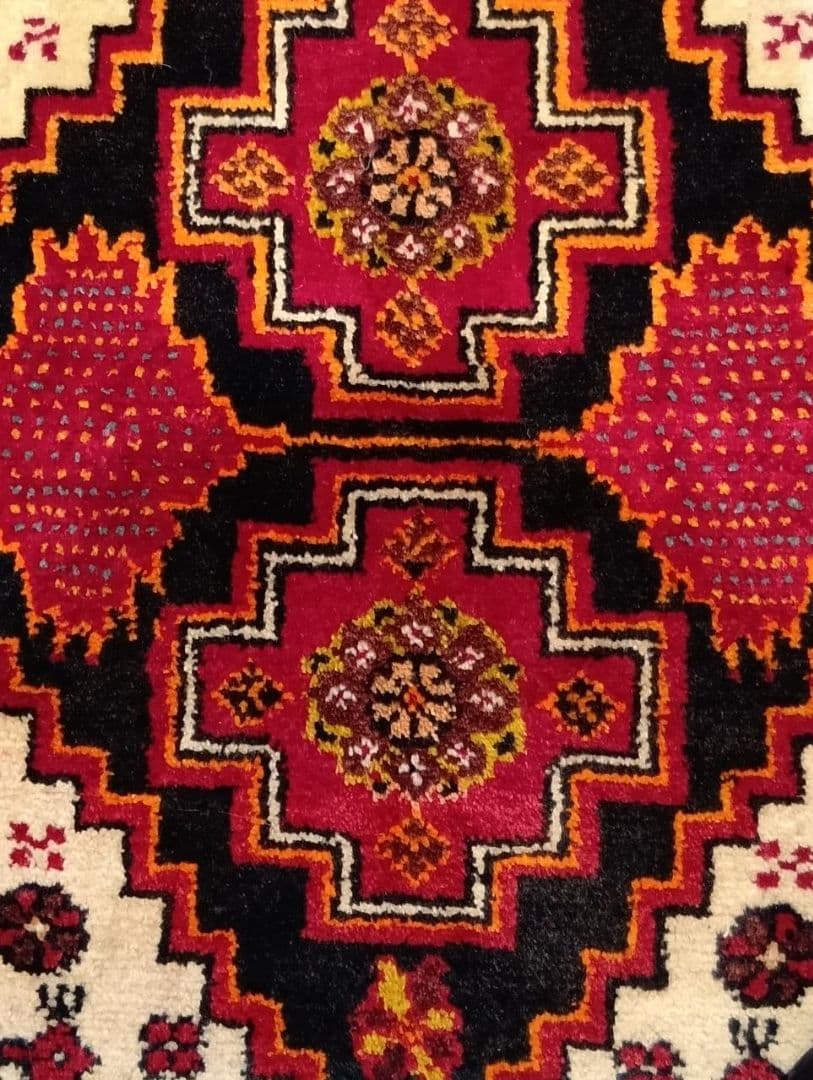 ペルシャ絨毯　オールド　バルーチ　トライバルラグ　イラン　手織り(18)