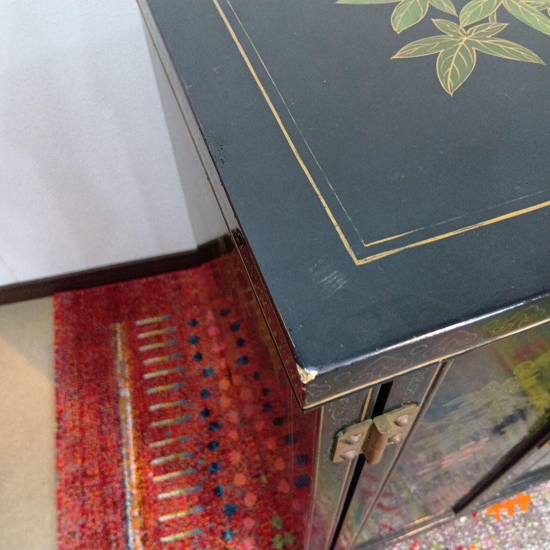 中国漆家具　アジアン家具　キャビネット